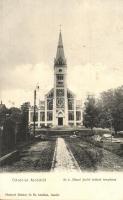 1910 Aszód, M. k. állami javító intézet temploma. Kiadja Huszerl Sándor és fia (EK)