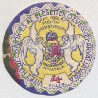 Budapest 1914-1919. 4f Magyar Kir. Honvédelmi Minisztérium Hadsegélyező Hivatala T:III