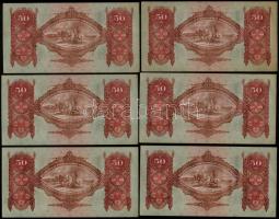 1932. 50P (9x) sorszámkövetők T:I-,II