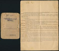 1944-1948 Fényképes személyazonossági lap, és ugyan annak a személynek rádióműsorvevői engedélye