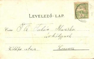 1904 Poprád-Felka, Poprad-Velká (Tátra, Magas Tátra, Vysoké Tatry); a Magas Tátra látképe / view of ...