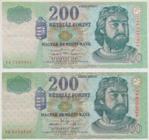 1998-2006. 200Ft (5x) T:I-,III