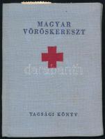 1957 Magyar Vöröskereszt tagsági igazolvány segélybélyegekkel