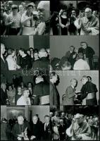 1976 Mindszenthy bíboros brüsszeli látogatása 17 db 9x13 cm-es fotó