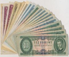 20db-os vegyes magyar forint bankjegy tétel T:III,III-