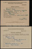 1948 Belépési okmányok: Nemzeti Parasztpárt, Volt Hadifoglyok Bajtársi Szövetsége, FkGP, stb