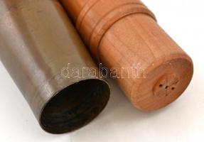 Ágyúhüvely, szemléltető fa robbanófejjel, m: 52 cm