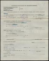 1930 Kérvény háborús emlékérem adományozása iránt, pecséttel, miniszteri tanácsosi aláírással