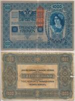 1902. 1000K piros "Deutschösterreich" felülbélyegzéssel + 1920. 1000K "Orell Füssli Z...