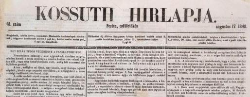 1848 Kossuth Hírlapja, 41. szám