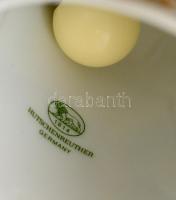 Hutschenreuther porcelán csengő, jelzett, matricás, hibátlan,  m: 11 cm