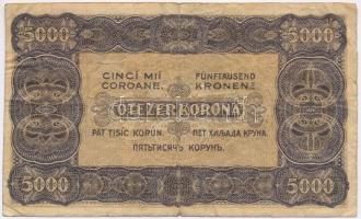 1923. 5000K nyomdahely nélkül, "T.W." jelöléssel T:III-