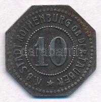 Német Birodalom / Rothenburg ob der Tauber  ~1920. 10pf Fe szükségpénz T:2 oxidáció
German Empire /...
