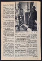 Borsos Miklós rajzai c. kiadvány megrendelő lapja, benne riporttal Borsos Miklós (1906-1990) szobrás...