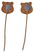 DN "Kossuth címer" 2db zománcozott kitűző (10x11mm) T:1-