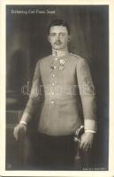 5 db régi motívumlap IV. Károlyról / 5 pre-1945 motive cards of Charles I of Austria