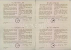 Budapest 1991. "Országos Kárrendezési és Kárpótlási Hivatal" kárpótlási jegye 1000Ft-ról (...