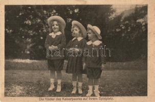 5 db régi motívumlap IV. Károly és Zita gyermekei / 5 pre-1945 motive cards of the children of Zita ...