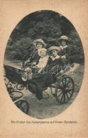 5 db régi motívumlap IV. Károly és Zita gyermekei / 5 pre-1945 motive cards of the children of Zita ...