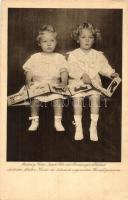 5 db régi motívumlap IV. Károly és Zita gyermekei / 5 pre-1945 motive cards of the children of Zita ...