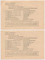 Budapest 1965. "VIT" sorsjegy 3,5Ft értékében (2x) sorszámkövetők T:II