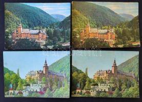 140 db MODERN magyar fekete-fehér városképes lap, hegyvidéki üdülők / 140 modern Hungarian black and white town-view postcards with mountain resorts