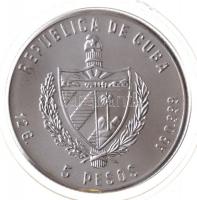 Kuba 1987. 5P Ag "A Kon-Tiki expedíció"  eredeti tokban T:BU kis patina
Cuba 1987. 5 Peso...