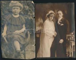 cca 1900 18 db régi keményhátú fotó vegyes méretben