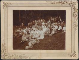 cca 1900 18 db régi keményhátú fotó vegyes méretben