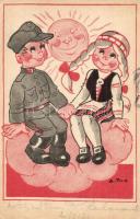 20 db vegyes régi lap: magyar és külföldi városképek, üdvözlőlapok