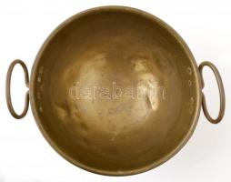 Réz keverőtál, horpadásokkal, d: 25 cm