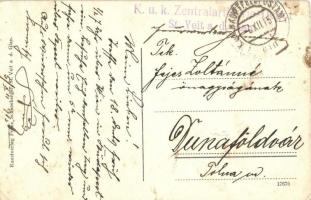 1915 Sankt Veit an der Glan, Sentvid ob Glini (Kärnten, Carinthia); Hauptplatz / main square. Kunstv...