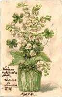 51 db RÉGI üdvözlőlap, sok karácsonyi, dombornyomott és litho / 51 pre-1945 greeting art postcards, ...