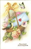 51 db RÉGI üdvözlőlap, sok karácsonyi, dombornyomott és litho / 51 pre-1945 greeting art postcards, ...