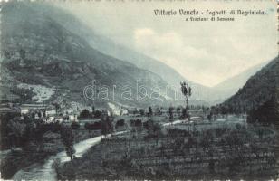 Vittorio Veneto, Laghetti di Negrisiola e frazione di Savassa. Ed. Bigontina / lake + K.u.K. Hauptfeldpostamt 550. (EK)