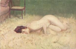 19 db RÉGI enyhén erotikus művészlap / 19 pre-1945 gently erotic art postcards