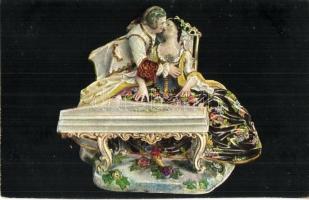 42 db MODERN porcelánokat ábrázoló motívumlap / 42 modern motive postcards with porcelains