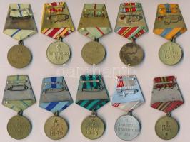 Szovjetunió 10db-os kitüntetés tétel érdekesebb darabokkal, közte védekező hadjáratok: Odessza, Szev...
