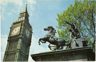 6 db MODERN külföldi órajátékos képeslap / 6 modern European postcards with clock towers