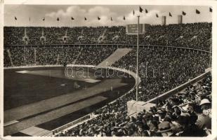 2 db RÉGI képeslap a Berlini olimpiai stadionról / 2 pre-1945 postcards of the Berliner Olympic stad...