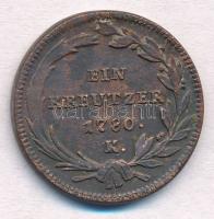 1780K 1kr Cu "Mária Terézia" T:2,2-