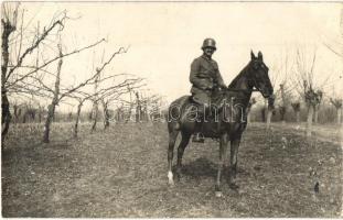1918 Osztrák-magyar lovas katona az olasz fronton / WWI Austro-Hungarian K.u.K. military cavalryman on the Italian front. photo + K.u.K. Infanterieregiment Technische Kompagnie (EK)