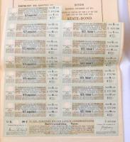 Budapest 1917. "A magyar korona országai 6%-kal kamatozó Járadékkölcsön" államadóssági köt...