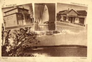 7 db VEGYES magyar városképes lap a Balatonról / 7 mixed Hungarian town-view postcards from lake Bal...