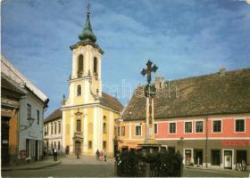 9 db VEGYES magyar városképes lap / 9 mixed Hungarian town-view postcards