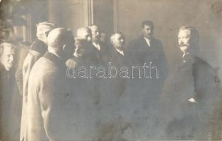 3 db RÉGI fotó képeslap tisztviselőkkel: Sokorópátkai Szabó István, Török Mihály hadicenzor korában ...