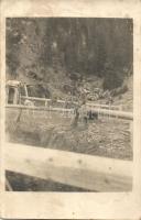 4 db első világháborús osztrák-magyar katona fotó képeslap a Borsa-­Priszlop-Jakobeny keskeny nyomtá...