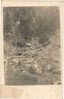 4 db első világháborús osztrák-magyar katona fotó képeslap a Borsa-­Priszlop-Jakobeny keskeny nyomtá...