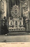 Máriaradna, Radna; Templom belső, kegyoltár / church interior, altar