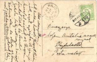 1911 Debrecen (?), Pension Villa Elsa, nyaralók. Ruzicska Gyula photo